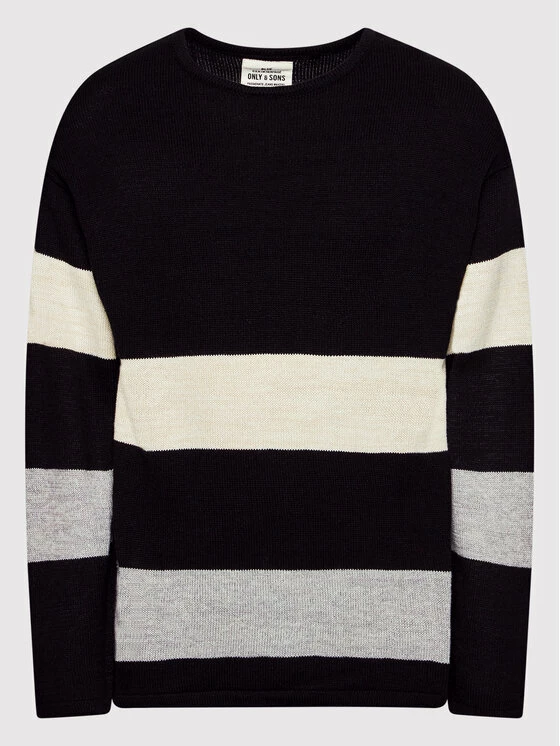 Flash Sale 🥰 Only & Sons Άνδρες Πουλόβερ Jan 22020990 Μαύρο Regular Fit 🌟 - Image 5