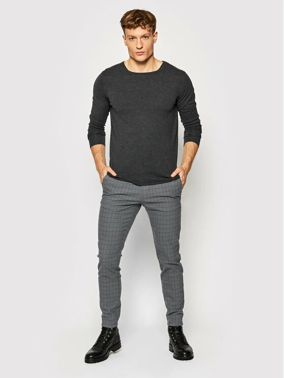 Φτηνός 😉 Only & Sons Άνδρες Παντελόνια Chinos Παντελόνι Chino Mark 22020411 Γκρι Tapered Fit 😉 - Image 2