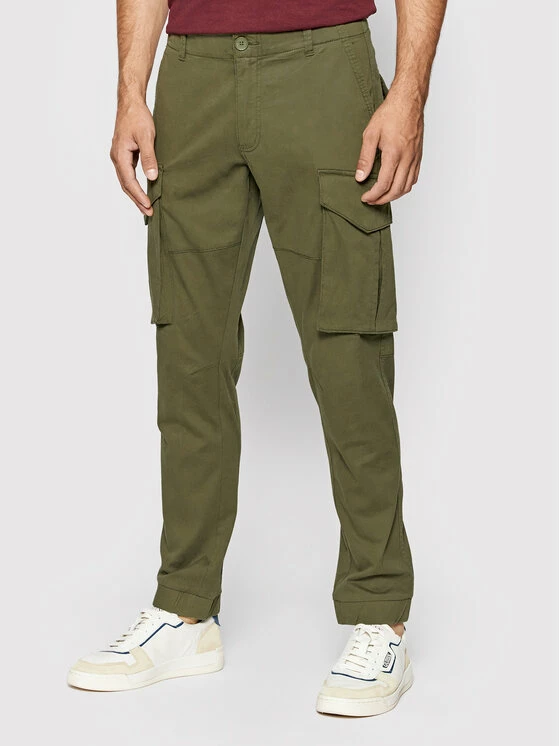 Εκπτωση 🛒 Only & Sons Άνδρες Υφασμάτινα Παντελόνια Παντελόνι υφασμάτινο Kim 22020490 Πράσινο Regular Fit 💯