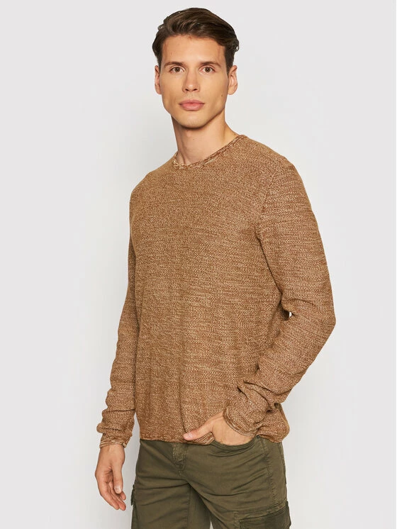 Η καλύτερη συμφωνία 👍 Only & Sons Άνδρες Πουλόβερ Niko 22019979 Καφέ Regular Fit ⌛