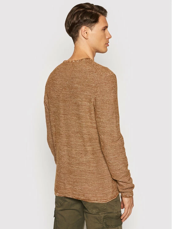 Η καλύτερη συμφωνία 👍 Only & Sons Άνδρες Πουλόβερ Niko 22019979 Καφέ Regular Fit ⌛ - Image 3