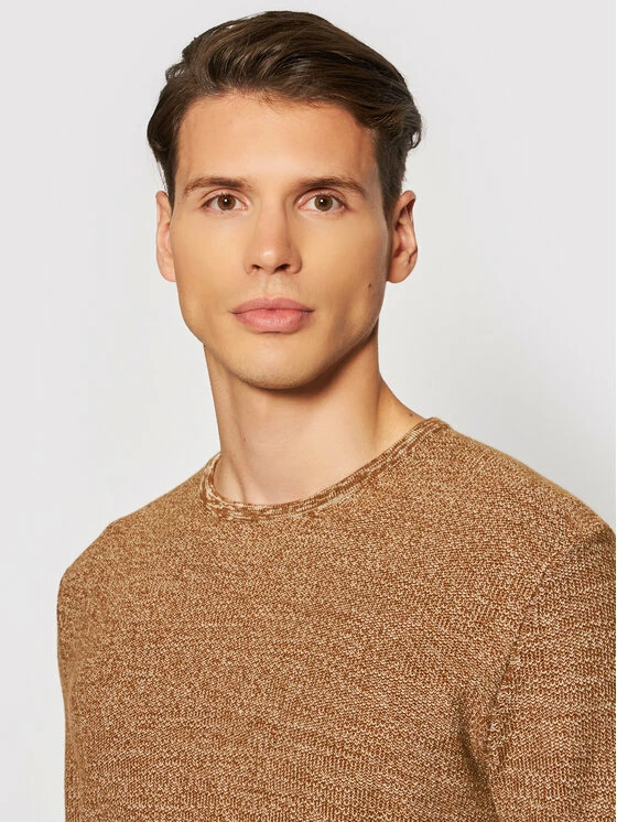 Η καλύτερη συμφωνία 👍 Only & Sons Άνδρες Πουλόβερ Niko 22019979 Καφέ Regular Fit ⌛ - Image 4