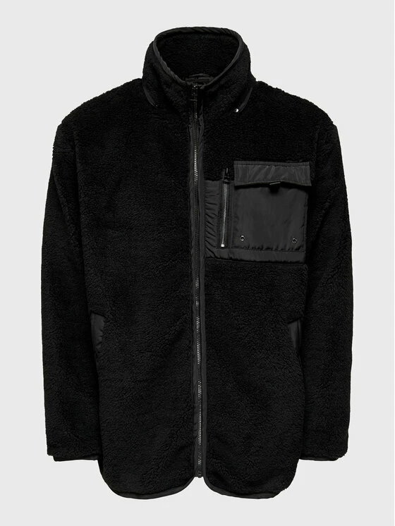 Αγορά 🔔 Only & Sons Άνδρες Μεταβατικά Μπουφάν Μπουφάν μεταβατικό Bastian 22022511 Μαύρο Regular Fit 🌟