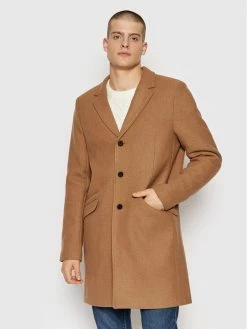 Καλύτερη πώληση 💯 Only & Sons Άνδρες Μεταβατικά Παλτά Μάλλινο παλτό Julian 22010254 Καφέ Regular Fit 🤩