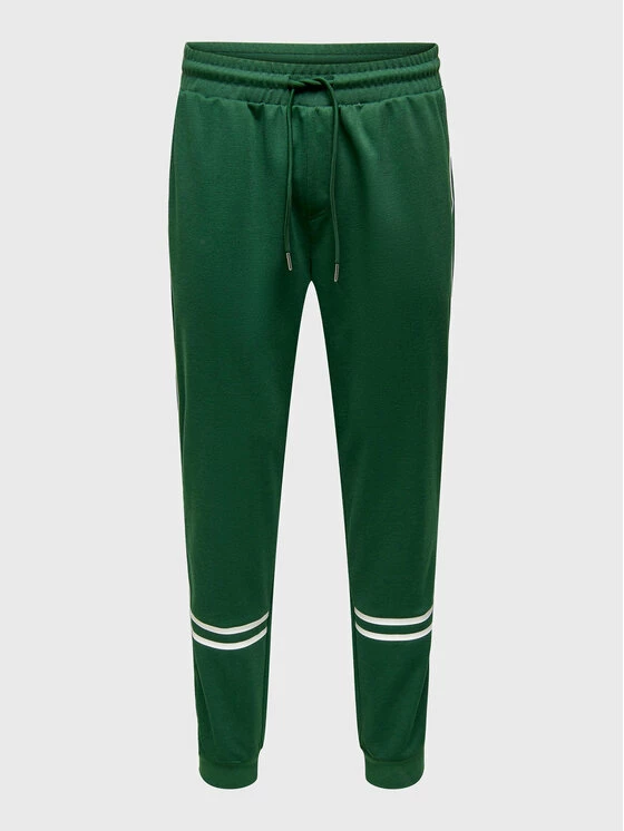 Προϋπολογισμός 🎉 Only & Sons Άνδρες Παντελόνια Φόρμας Παντελόνι φόρμας Squid 22023685 Πράσινο Regular Fit ✔️