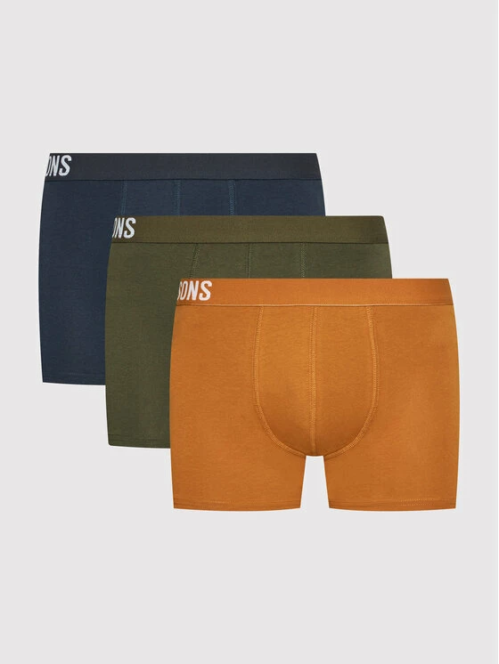 Ολοκαίνουργιο 😀 Only & Sons Άνδρες Μπόξερ Σετ μποξεράκια 3 τμχ Fitz 22021060 Έγχρωμο ⭐