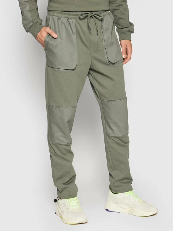 Αγορά 😀 Only & Sons Άνδρες Παντελόνια Φόρμας Παντελόνι φόρμας Ronald 22020688 Πράσινο Regular Fit 😀