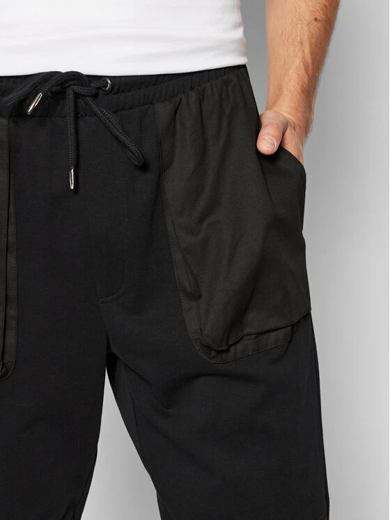 Εξοδος 🎉 Only & Sons Άνδρες Παντελόνια Φόρμας Παντελόνι φόρμας Ronald 22020688 Μαύρο Regular Fit 🎁 - Image 4