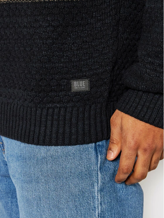 Προϋπολογισμός 🛒 Only & Sons Άνδρες Πουλόβερ Kerem 22020635 Έγχρωμο Regular Fit ⭐ - Image 4