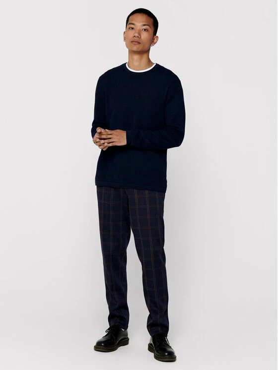 Κουπόνι 🔔 Only & Sons Άνδρες Πουλόβερ Panter 22016980 Σκούρο μπλε Regular Fit 💯 - Image 2