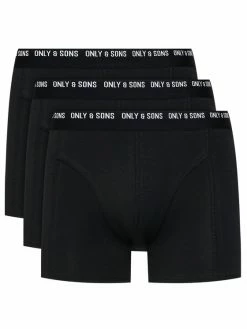 Καλύτερες κριτικές για 💯 Only & Sons Άνδρες Μπόξερ Σετ μποξεράκια 3 τμχ Nolen 22011050 Μαύρο ✔️