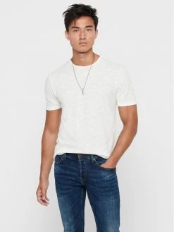 Προϋπολογισμός ⌛ Only & Sons Άνδρες T-shirts T-Shirt Albert 22005108 Μπεζ Regular Fit ⌛