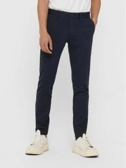 ΧΟΝΔΡΙΚΟ ΕΜΠΟΡΙΟ ✨ Only & Sons Άνδρες Παντελόνια Chinos Παντελόνι Chino Mark 22015833 Σκούρο μπλε Tapered Fit 🧨