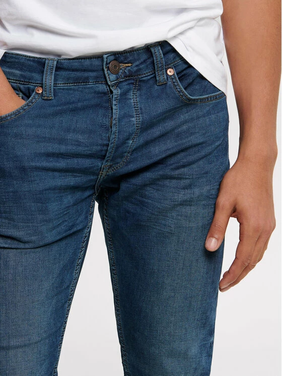 Αγορά 🥰 Only & Sons Άνδρες Τζιν Loom 22008472 Σκούρο μπλε Slim Fit ✔️ - Image 4