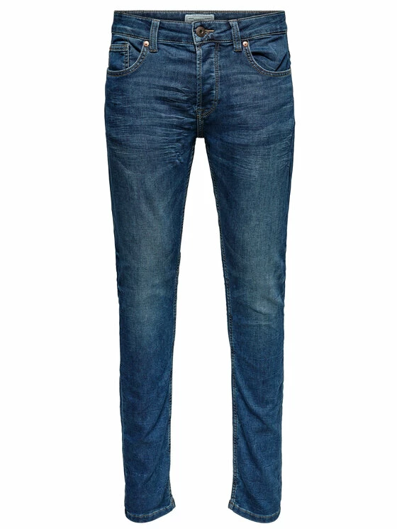 Αγορά 🥰 Only & Sons Άνδρες Τζιν Loom 22008472 Σκούρο μπλε Slim Fit ✔️ - Image 5