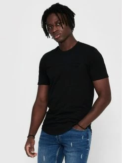 Εκπτωση ✨ Only & Sons Άνδρες T-shirts T-Shirt Dash 22018623 Μαύρο Regular Fit 🔔