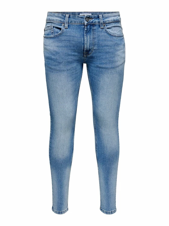 Εξοδος ⌛ Only & Sons Άνδρες Τζιν Warp 22018252 Μπλε Skinny Fit 🤩 - Image 6