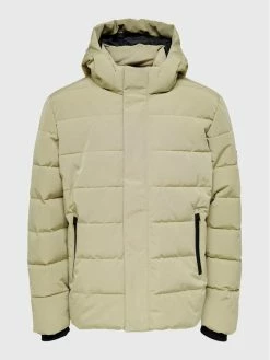 ΧΟΝΔΡΙΚΟ ΕΜΠΟΡΙΟ 🔥 Only & Sons Άνδρες Πουπουλένια Μπουφάν Μπουφάν πουπουλένιο Cayson 22019598 Μπεζ Regular Fit 👍