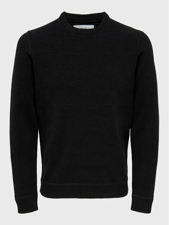 Η καλύτερη συμφωνία 🔥 Only & Sons Άνδρες Πουλόβερ Ese 22023172 Μαύρο Regular Fit ⌛
