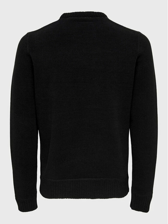 Η καλύτερη συμφωνία 🔥 Only & Sons Άνδρες Πουλόβερ Ese 22023172 Μαύρο Regular Fit ⌛ - Image 2