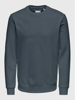 Εκπτωση ✔️ Only & Sons Άνδρες Μπλούζες Χωρίς Φερμουάρ Μπλούζα Ceres 22018683 Σκούρο μπλε Regular Fit ❤️