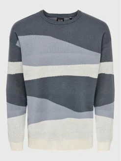 Προϋπολογισμός ❤️ Only & Sons Άνδρες Πουλόβερ Wave 22024833 Έγχρωμο Regular Fit 👏