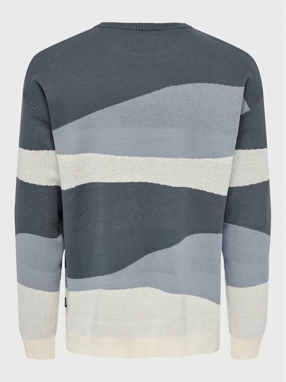 Προϋπολογισμός ❤️ Only & Sons Άνδρες Πουλόβερ Wave 22024833 Έγχρωμο Regular Fit 👏 - Image 2