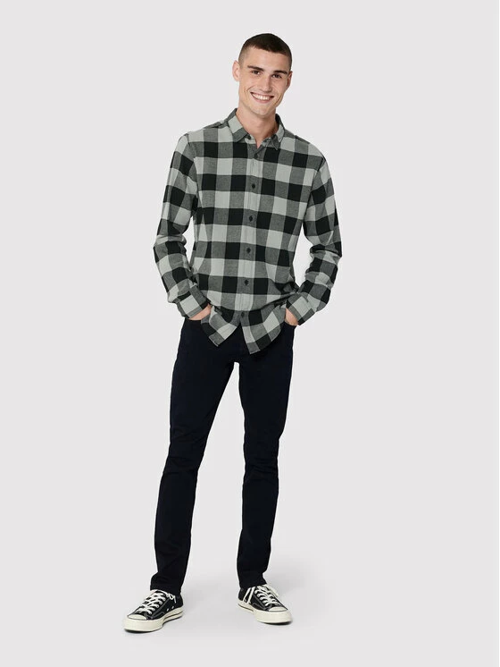 Εξοδος ❤️ Only & Sons Άνδρες Casual Πουκάμισα Πουκάμισο Gudmund 22007112 Γκρι Slim Fit 🔔 - Image 3