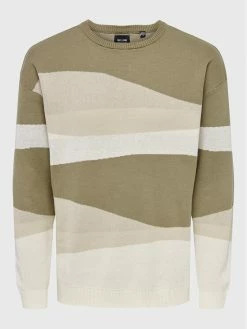 Η καλύτερη συμφωνία ✔️ Only & Sons Άνδρες Πουλόβερ Wave 22024833 Μπεζ Regular Fit 💯