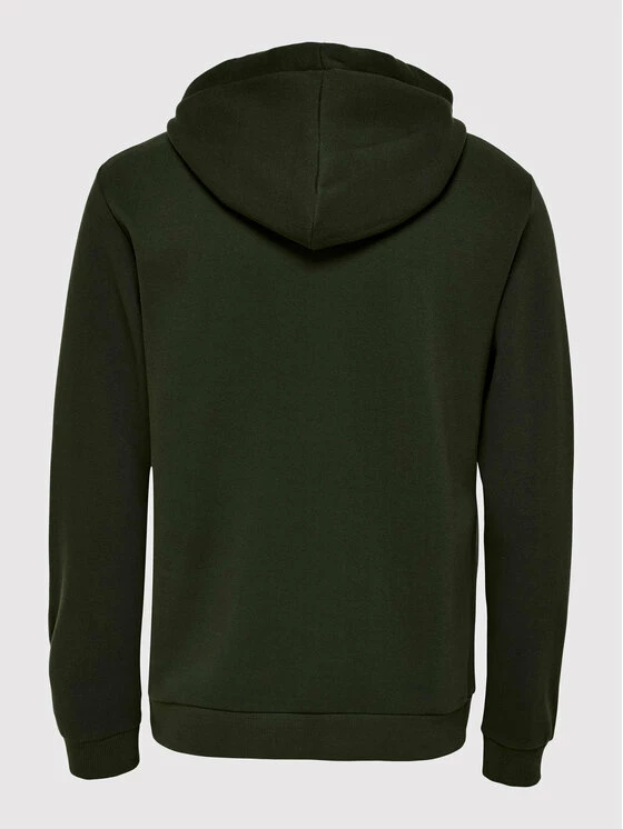 Φτηνός 🛒 Only & Sons Άνδρες Μπλούζες Με Κουκούλα Μπλούζα Ceres 22018684 Πράσινο Regular Fit 👏 - Image 2