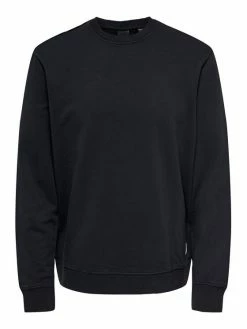 Εκπτωση 🛒 Only & Sons Άνδρες Μπλούζες Χωρίς Φερμουάρ Μπλούζα Ron 22024205 Γκρι Regular Fit 🔥