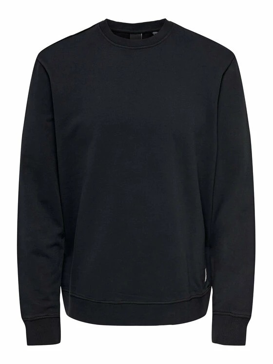 Εκπτωση 🛒 Only & Sons Άνδρες Μπλούζες Χωρίς Φερμουάρ Μπλούζα Ron 22024205 Γκρι Regular Fit 🔥