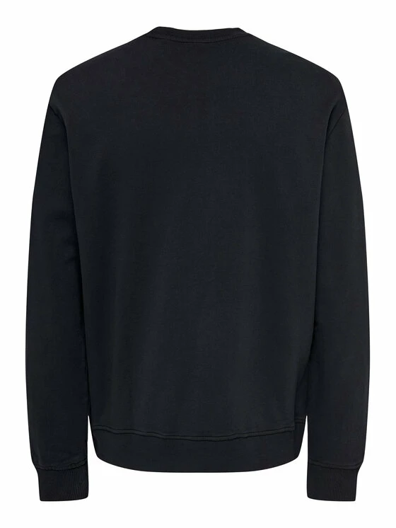 Εκπτωση 🛒 Only & Sons Άνδρες Μπλούζες Χωρίς Φερμουάρ Μπλούζα Ron 22024205 Γκρι Regular Fit 🔥 - Image 2