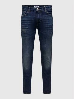 Best Pirce 👏 Only & Sons Άνδρες Τζιν Loom 22024514 Σκούρο μπλε Slim Fit 🧨