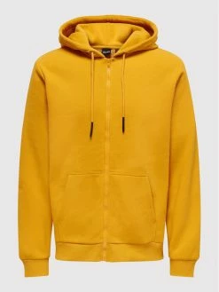 Το φθηνότερο 👍 Only & Sons Άνδρες Μπλούζες Με Κουκούλα Μπλούζα Ceres 22018684 Κίτρινο Regular Fit 👏