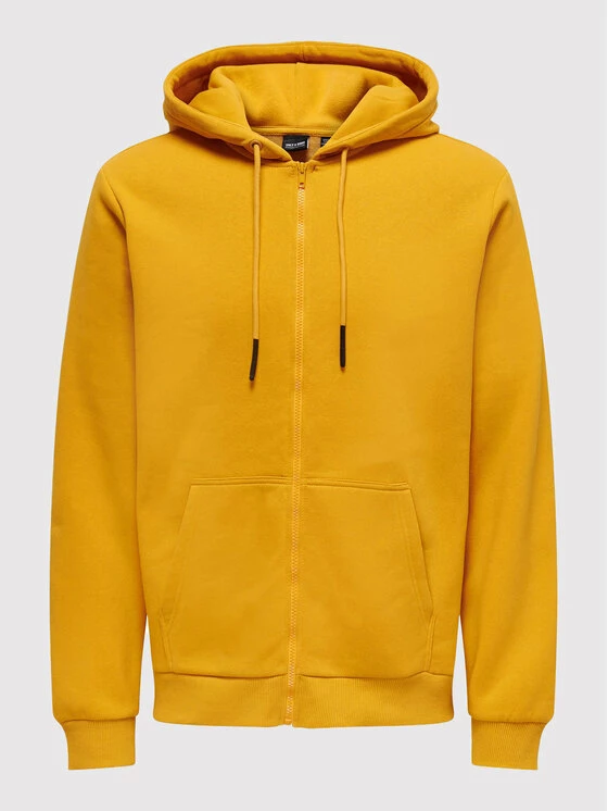 Το φθηνότερο 👍 Only & Sons Άνδρες Μπλούζες Με Κουκούλα Μπλούζα Ceres 22018684 Κίτρινο Regular Fit 👏