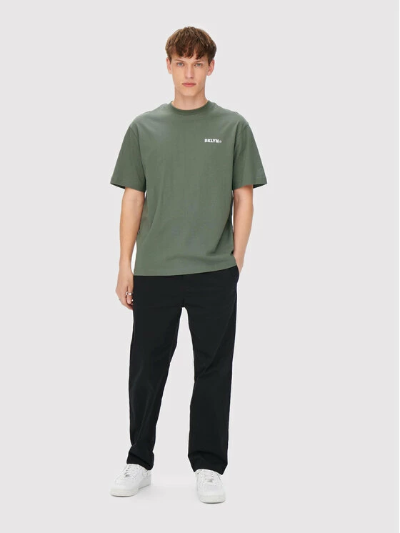 Συμφωνίες 😍 Only & Sons Άνδρες T-shirts T-Shirt Fred 22023090 Πράσινο Relaxed Fit 🌟 - Image 3