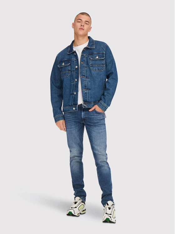 Αγορά ✨ Only & Sons Άνδρες Τζιν Loom 22023292 Μπλε Slim Fit 😉 - Image 2