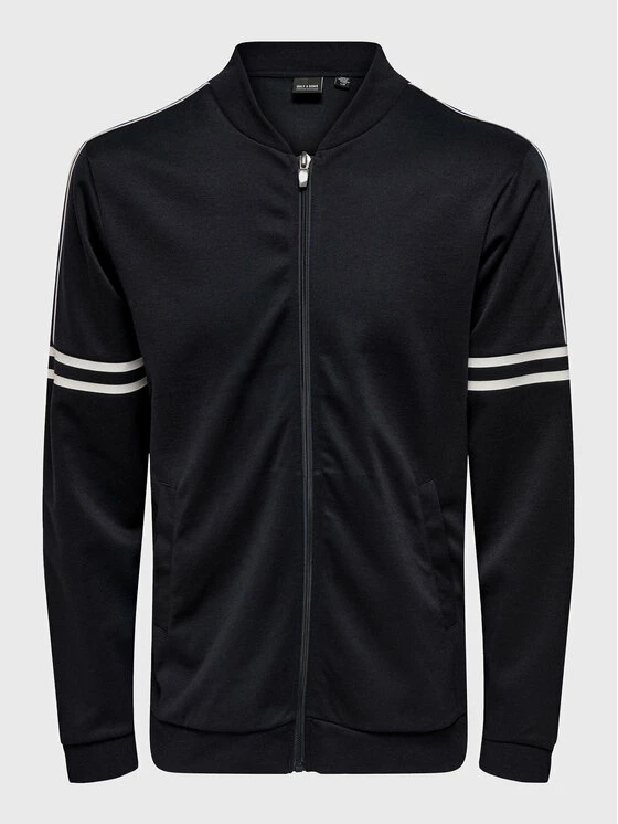 ΧΟΝΔΡΙΚΟ ΕΜΠΟΡΙΟ 🧨 Only & Sons Άνδρες Μπλούζες Με Φερμουάρ Μπλούζα Squid 22023683 Σκούρο μπλε Regular Fit 🥰