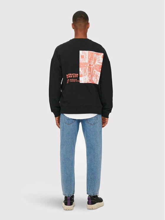 Καλύτερες κριτικές για 👍 Only & Sons Άνδρες Μπλούζες Χωρίς Φερμουάρ Μπλούζα Toby 22023089 Μαύρο Relaxed Fit ⌛ - Image 2