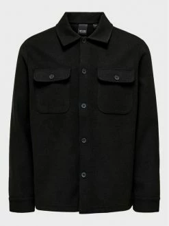 Τοπ 10 💯 Only & Sons Άνδρες Casual Πουκάμισα Πουκάμισο Kodyl 22023130 Μαύρο Regular Fit 🥰