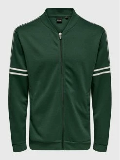 Νέος ❤️ Only & Sons Άνδρες Μπλούζες Με Φερμουάρ Μπλούζα Squid 22023683 Πράσινο Regular Fit 🌟